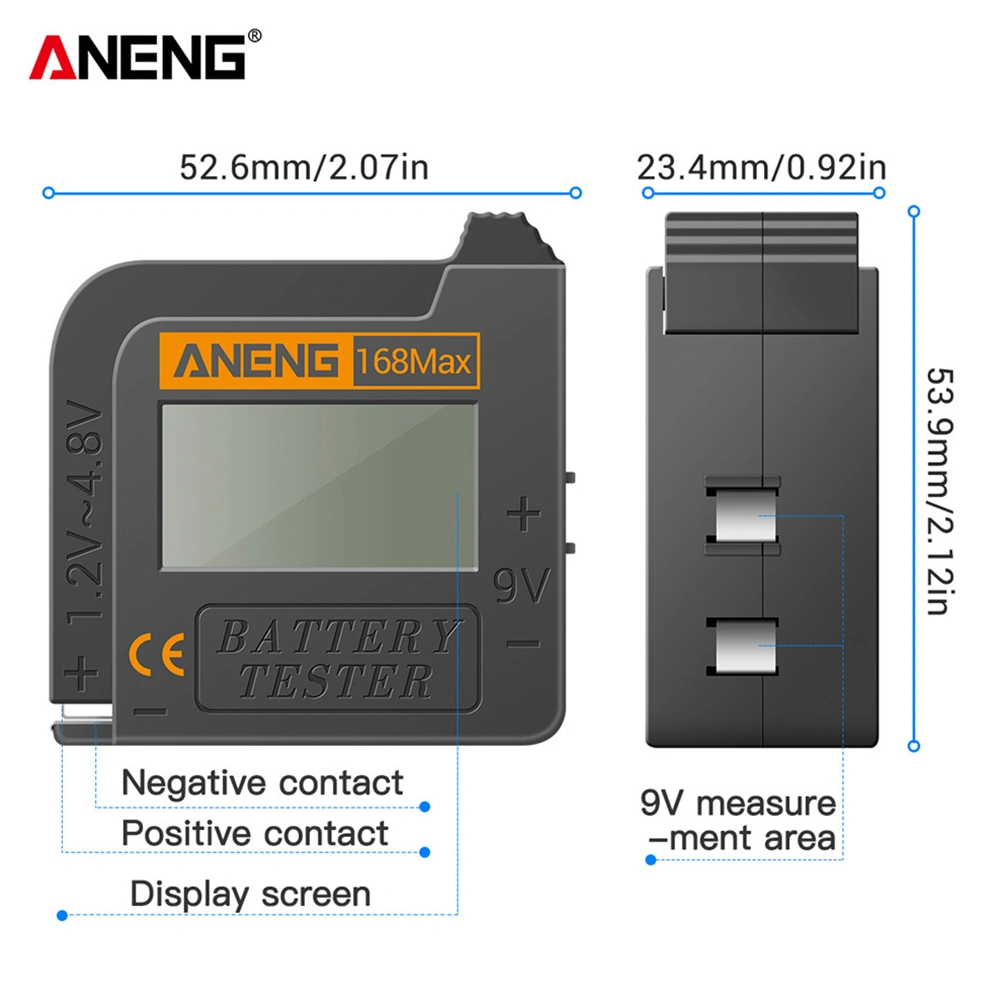 1pc Battery Capacity Tester Digital Battery Voltage Tester Voltage Testing Tool