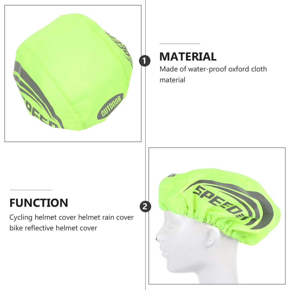 2Pcs Bike Helmet Covers Reflective Helmet Covers Waterproof Covers for Cycling Helmet