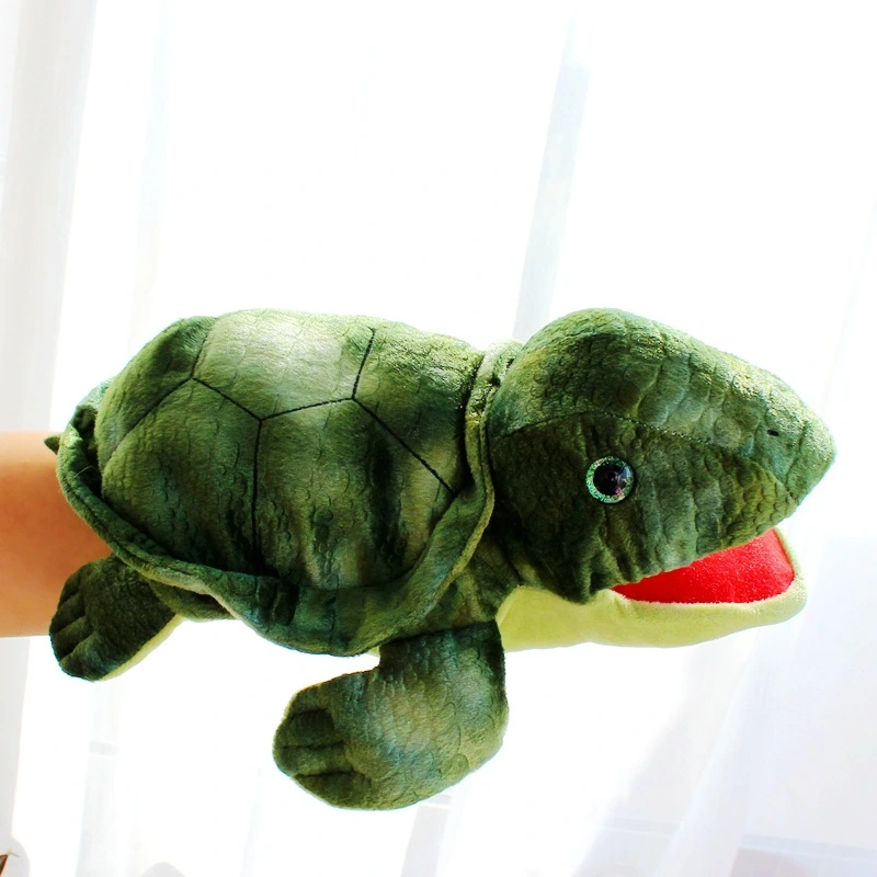 Stuffed Interactive Toy Adorable Turtle Puppet Plaything Story Telling Hand Puppet