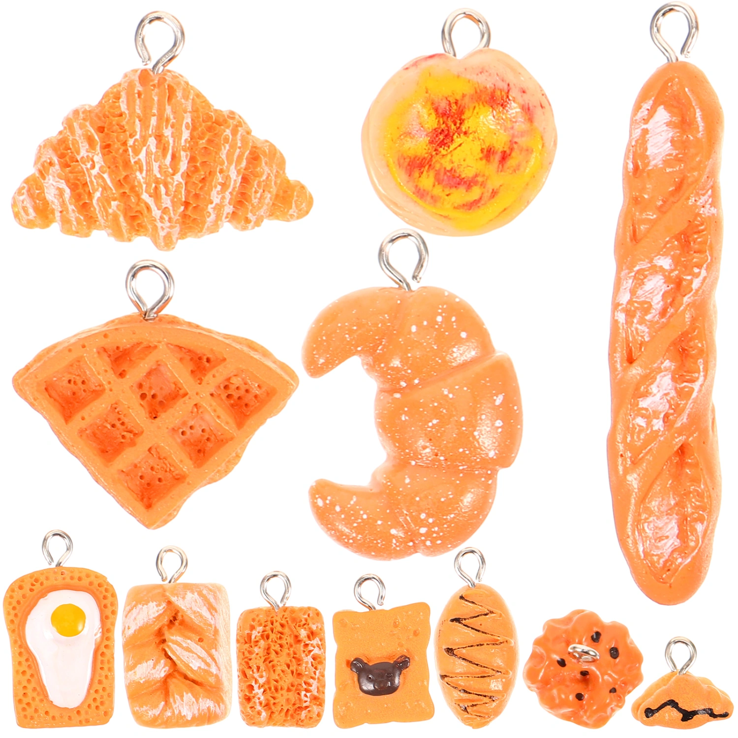 12Pcs Food Charms Keychain Charms Jewelry Making Charms Food Charms Resin Food Charms