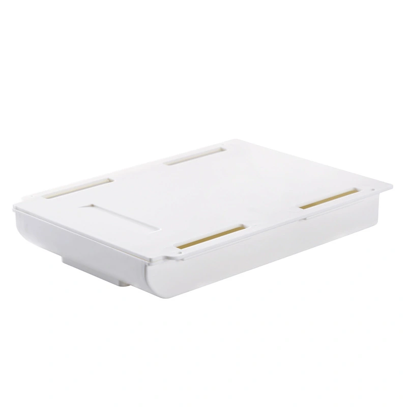 2Pcs Under Desk Drawer Hidden Drawer Storage Box Self Adhesive Under Desk Under Table Drawer Organizer