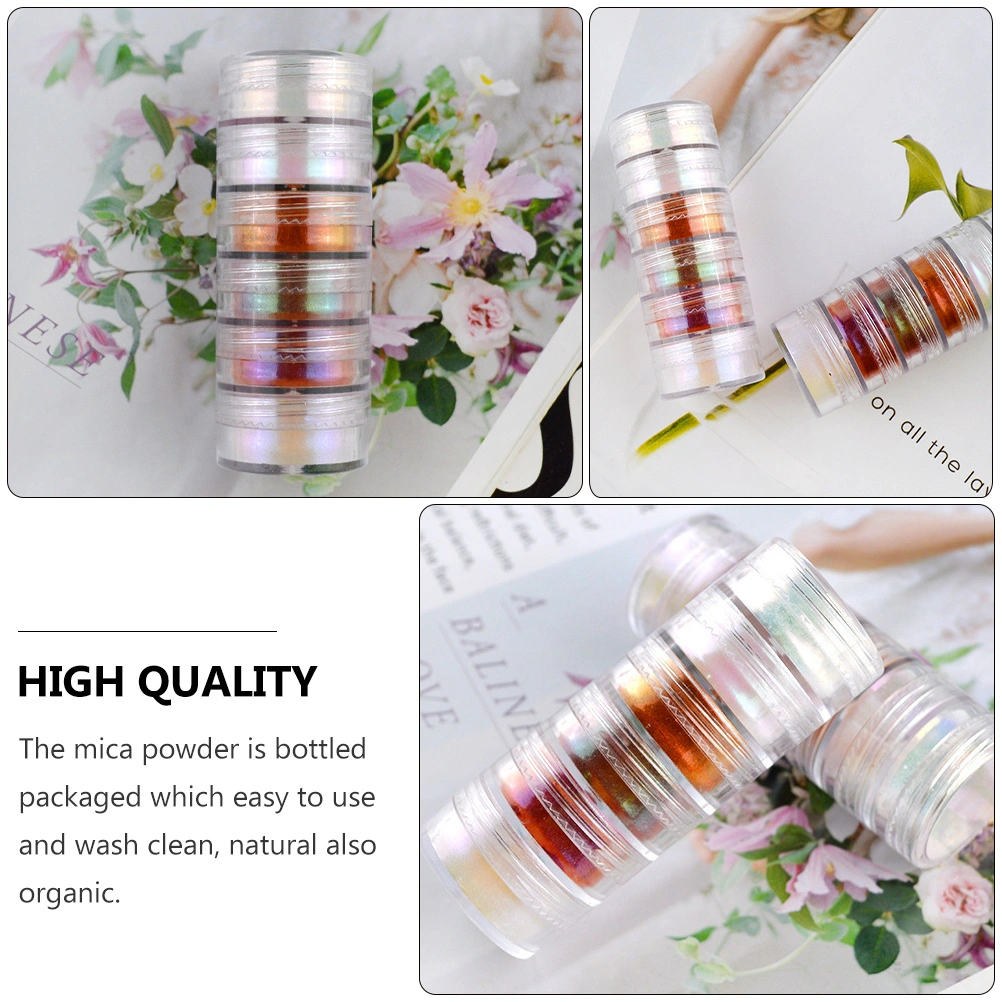 6pcs Epoxy Resin Dye Mica Powder Pearl Pigment Natural Powder Pigment Set