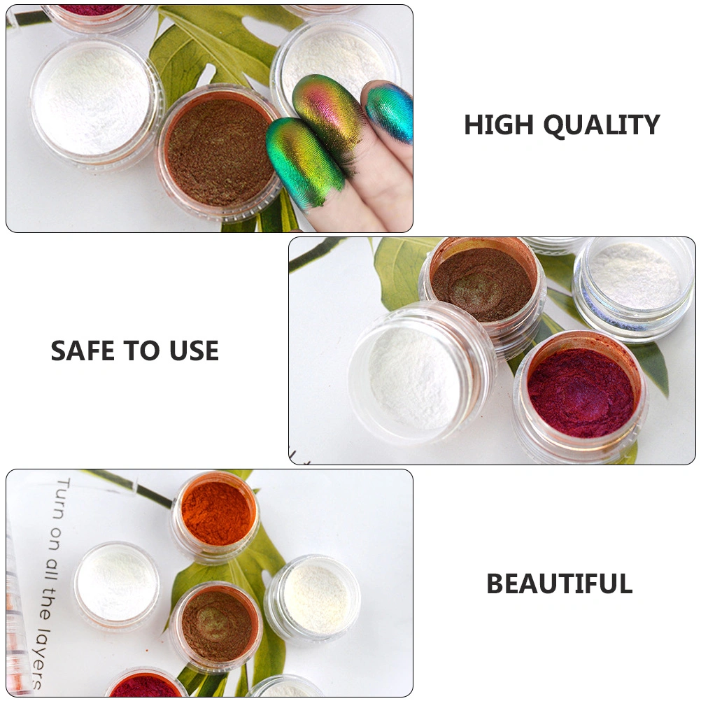 6pcs Epoxy Resin Dye Mica Powder Pearl Pigment Natural Powder Pigment Set