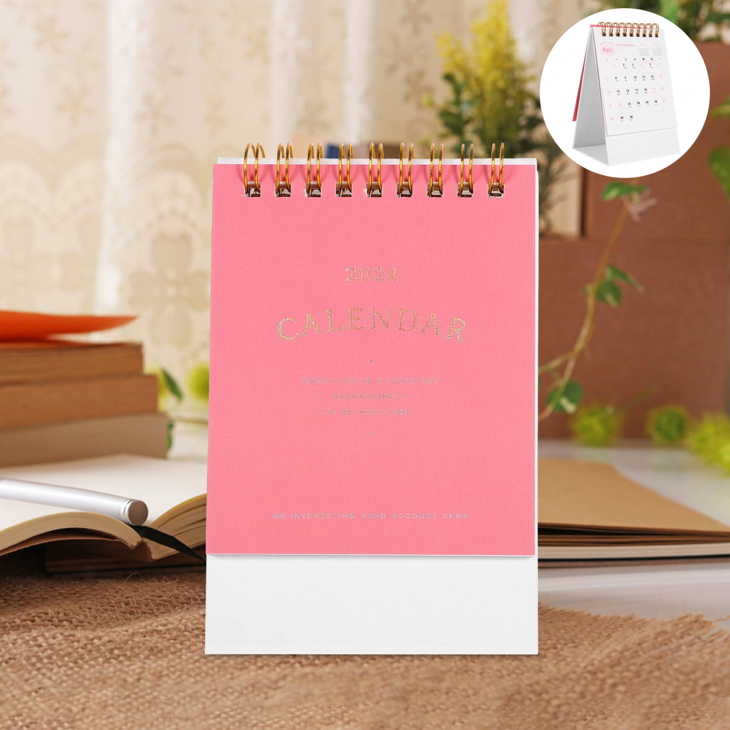 Decorative Desk Calendar Small Desk Calendar Office Standing Calendar Decoration for Office