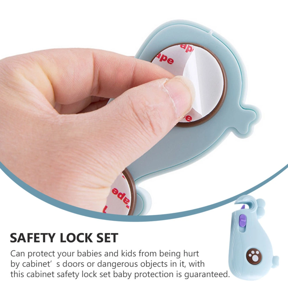 4pcs Baby Safety Drawers Locks Baby Proofing Latches Lock for Cabinet Fridge