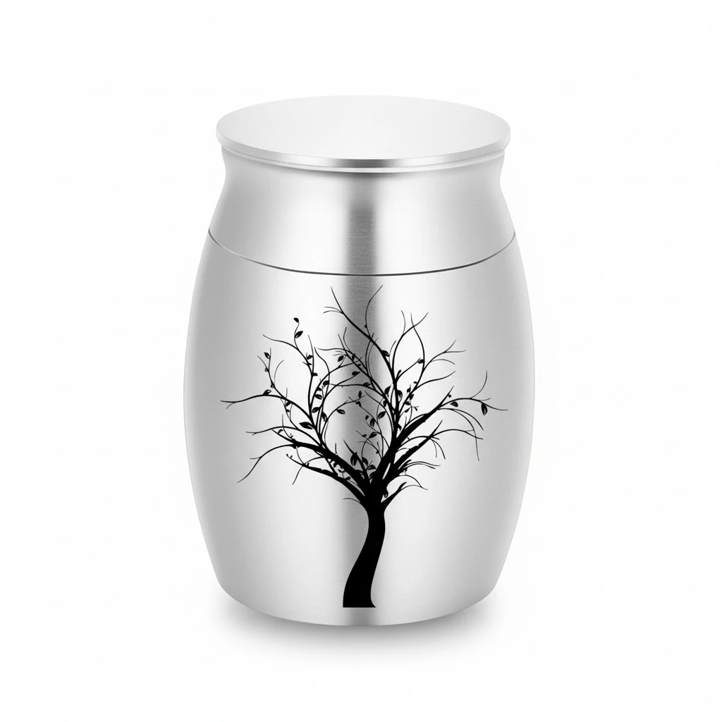 Metal Pet Urn Metal Memorial Pet Cremation Urn for Dog Cat Ashes Funeral Keepsake Urn