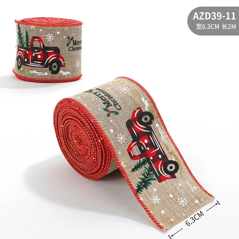 1 Roll Xmas Party Decorative Ribbon Christmas Crafts DIY Ribbon Wrapping Ribbon