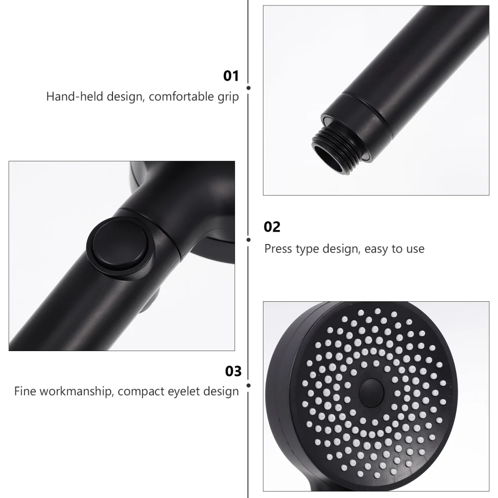 Handheld Pressure Boost Shower Nozzle Professional Bathroom Shower Sprinkler