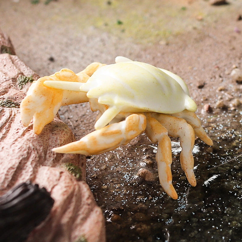 Simulation Crab Model Crab Figurine Ocean Animal Statue Crab Decoration for Home