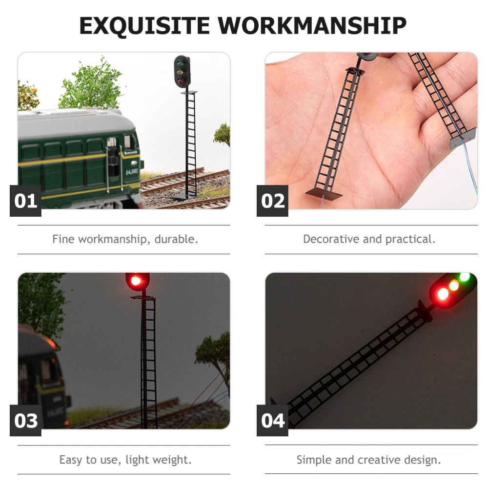 Railroad Traffic Light Model Sand Table Building Material Signal Light Model