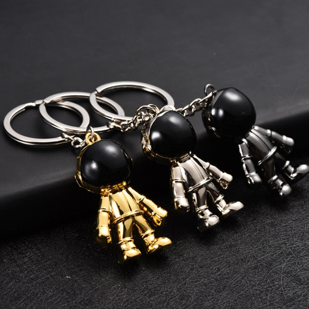 2pcs Creative Space Robot Keychain Stylish Key Holder Funny Key Ring Key Decoration Small Gift for Men Women