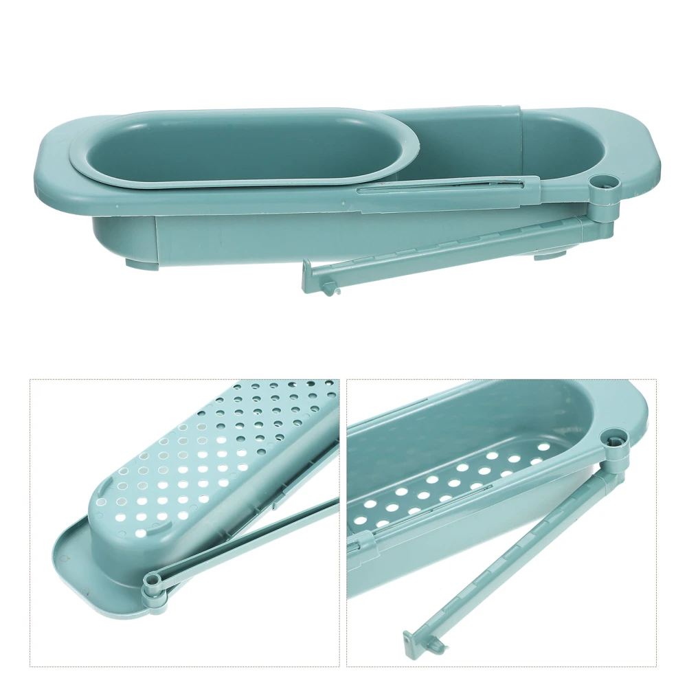 Extendable Sink Strainer Rack Multi-function Fruit Vegetable Sink Strainer Over the Sink Colander