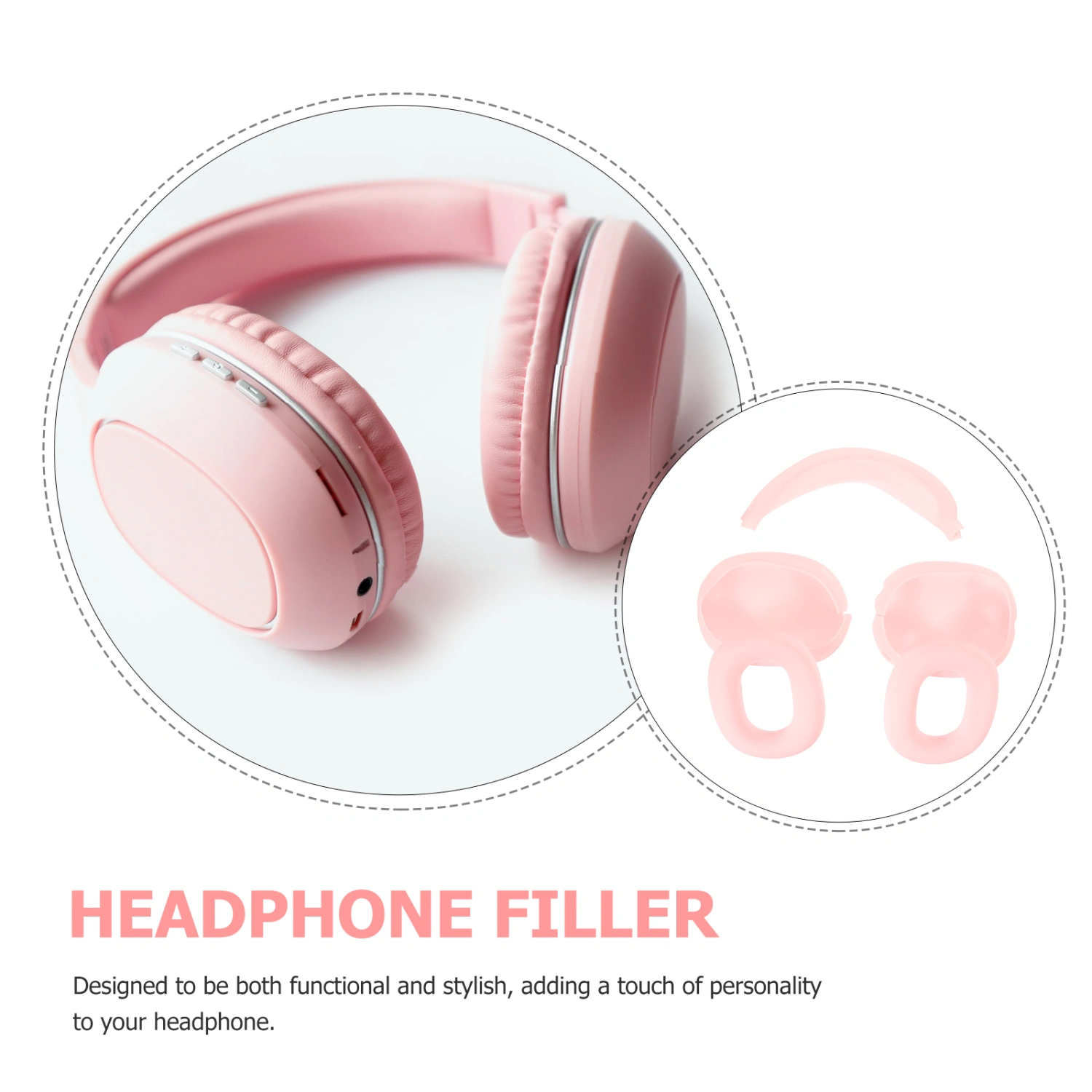 1 Set Headphone Cover Tpu Earphone Case Padding Cushion Compatible With AirPods Max