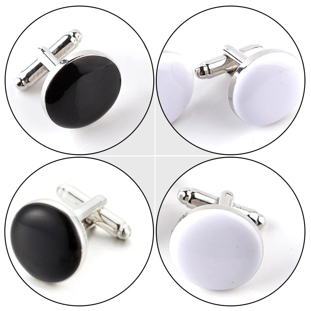 2 Pairs Alloy French Style Buttons Fashion Shirt Buttons Durable Cuff Studs