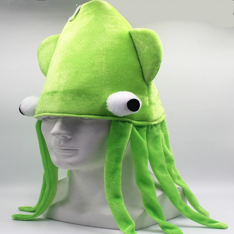 Squid Hat Squid Headgear Costume Hat Funny Hat Performance Hat Prop Decor