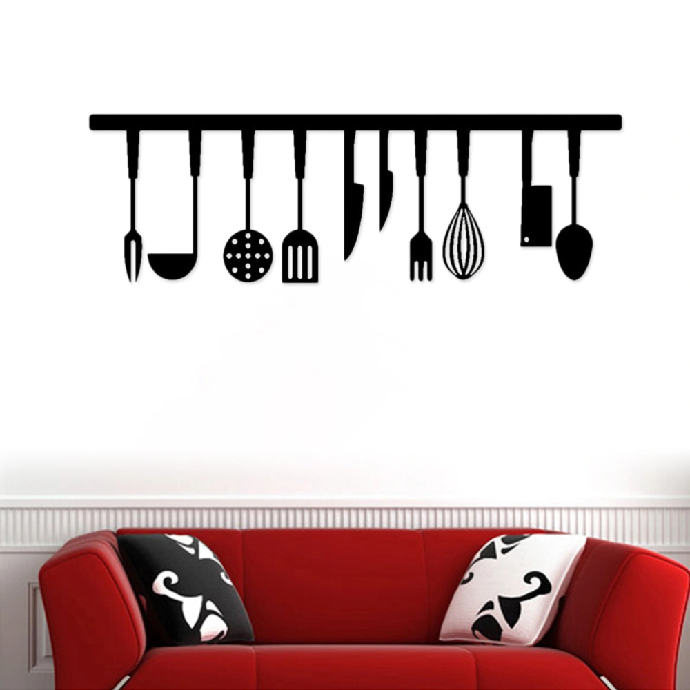 Cutlery Wall Sticker Removable DIY Wall Decoration Mural Decals for Kitchen Restaurant