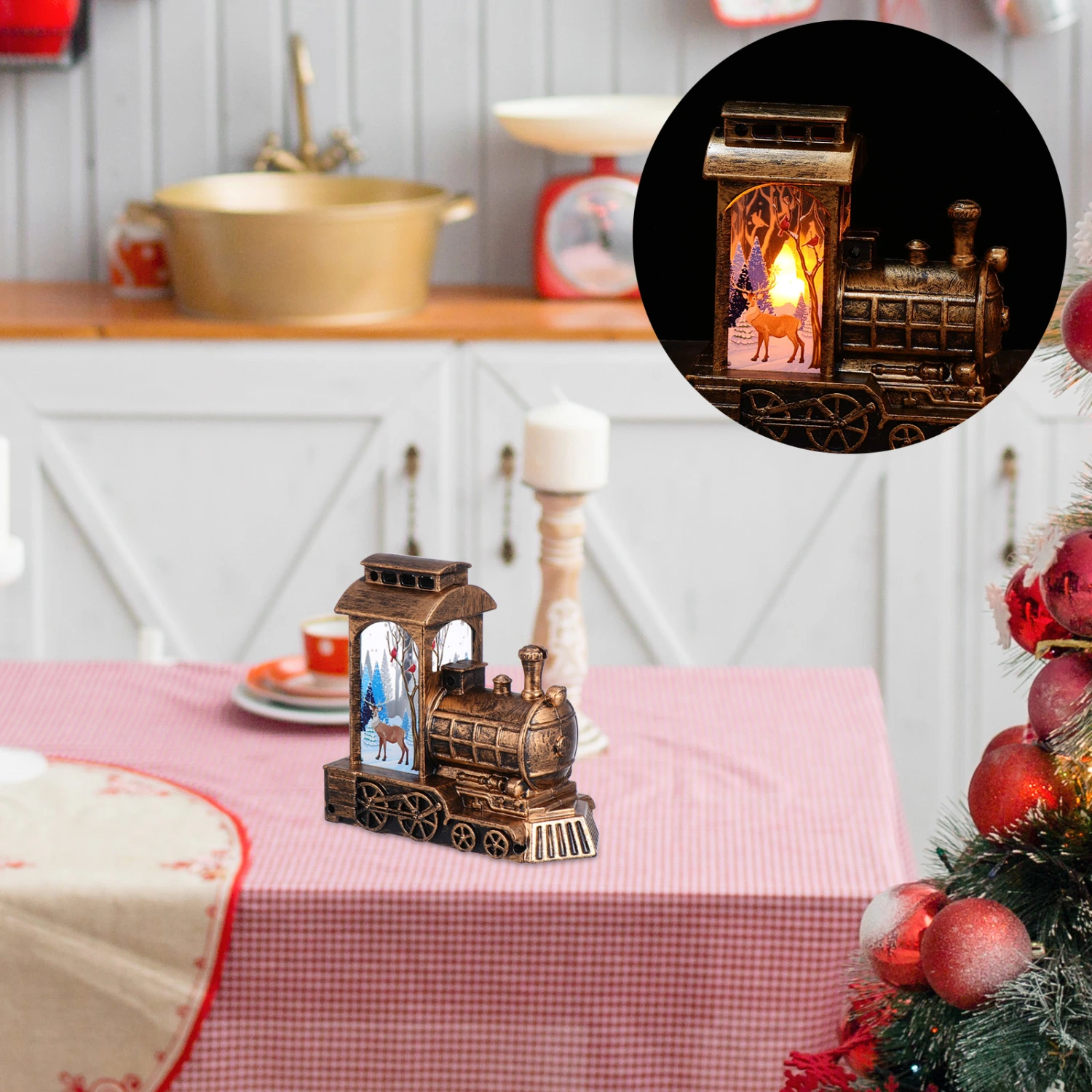 1pc Christmas Decorations Small Wind Lights LED Light Little Night Light