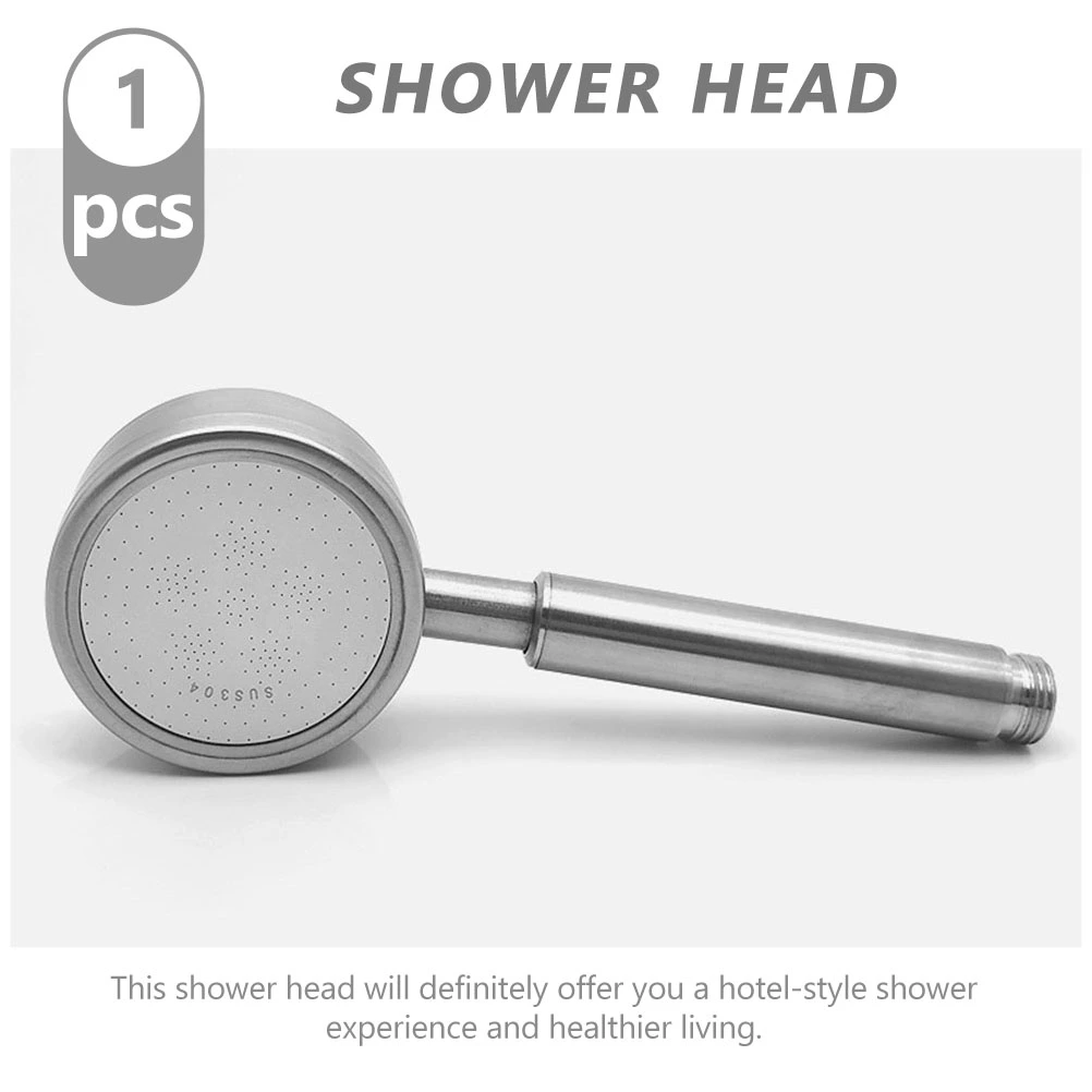 Stainless Steel Shower Head Handheld Shower Head Bathroom High Pressure Shower Head