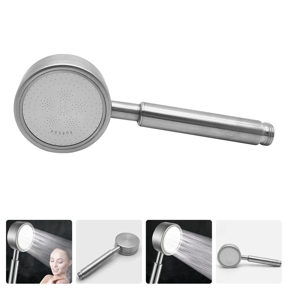 Stainless Steel Shower Head Handheld Shower Head Bathroom High Pressure Shower Head