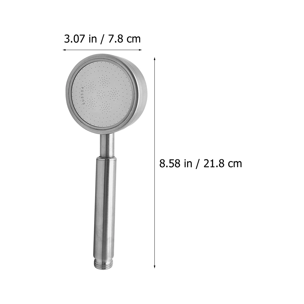 Stainless Steel Shower Head Handheld Shower Head Bathroom High Pressure Shower Head