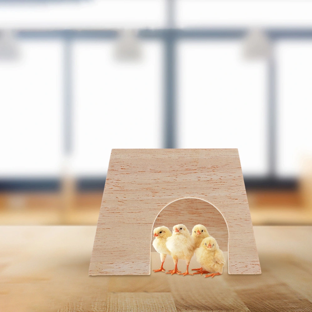 2Pcs Small Pet Wooden House Multi-functional Wooden Hedgehog Hiding House Rutin Chicken Nest