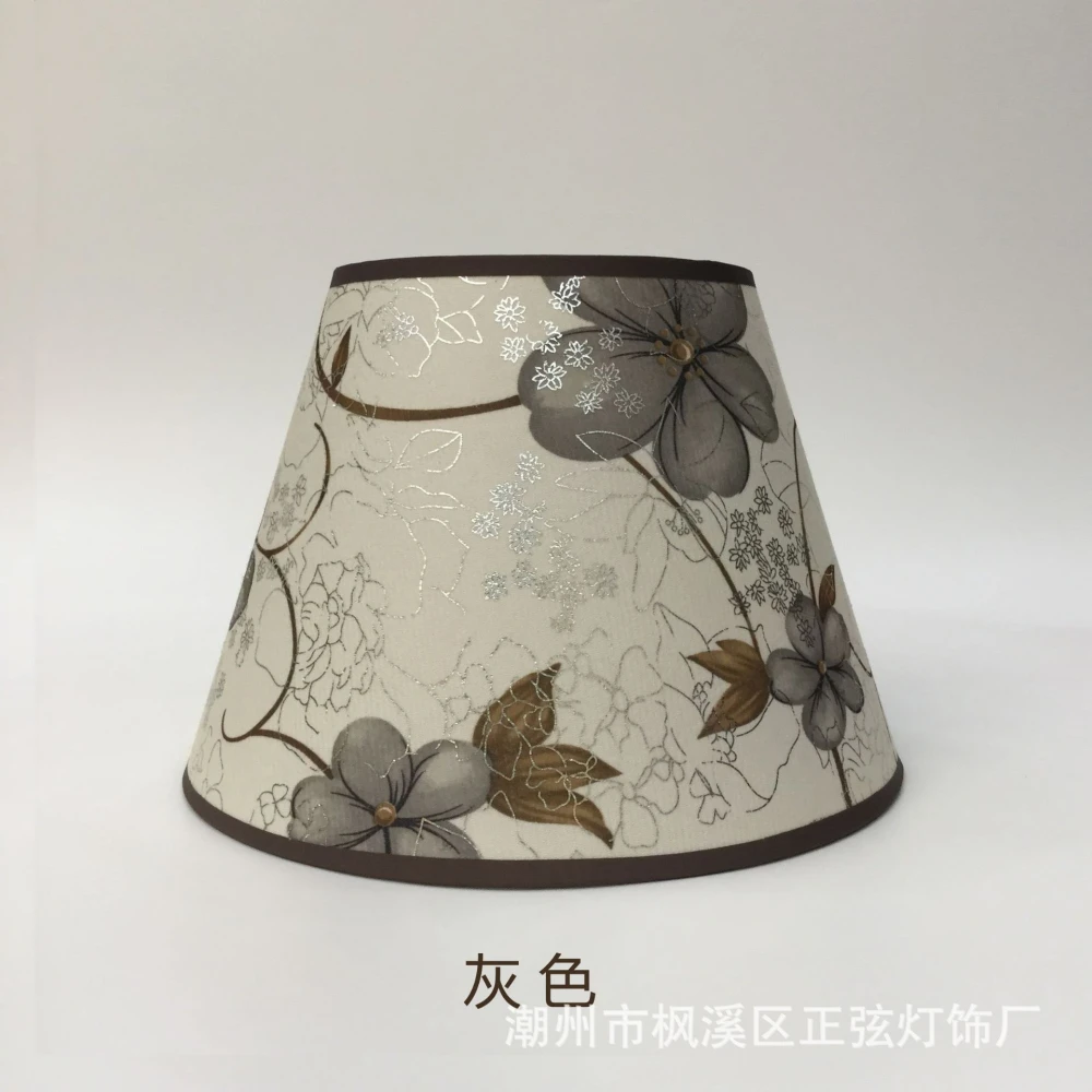 Cloth Lampshade Replacement Vintage Flower Pattern Lampshade Universal Lamp Cover for Home Hotel