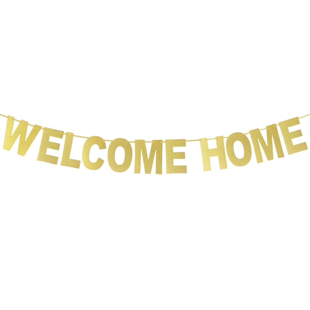 Welcome Home Banner Hanging Welcome Party Banner Decoration Garland Party Photo Prop