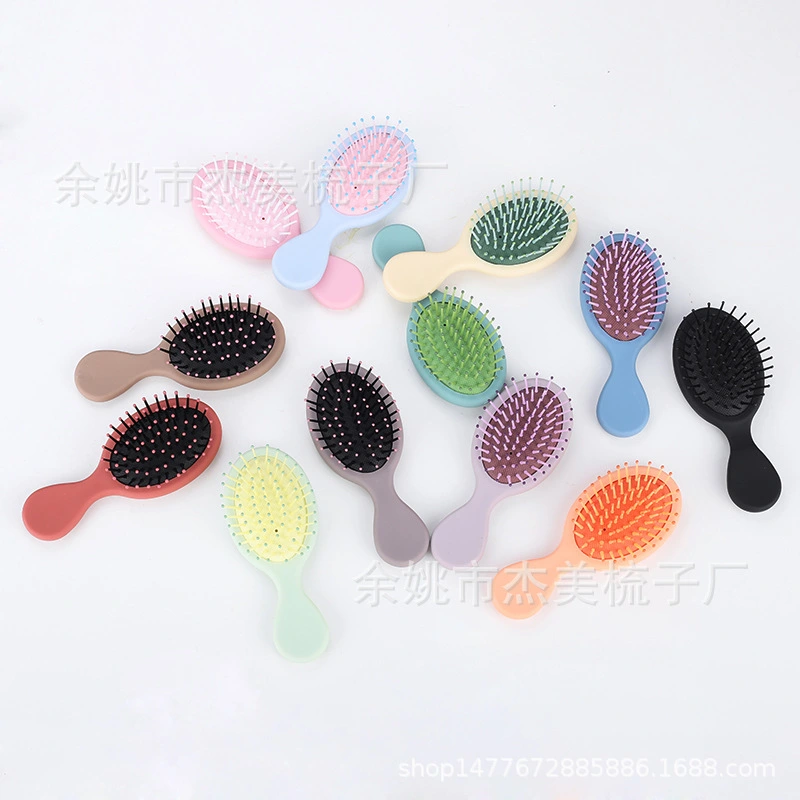 6 pcs Mini Wet Hair Brush Travel Detangling Brush Detangler Hair Brushes for Curly Hair