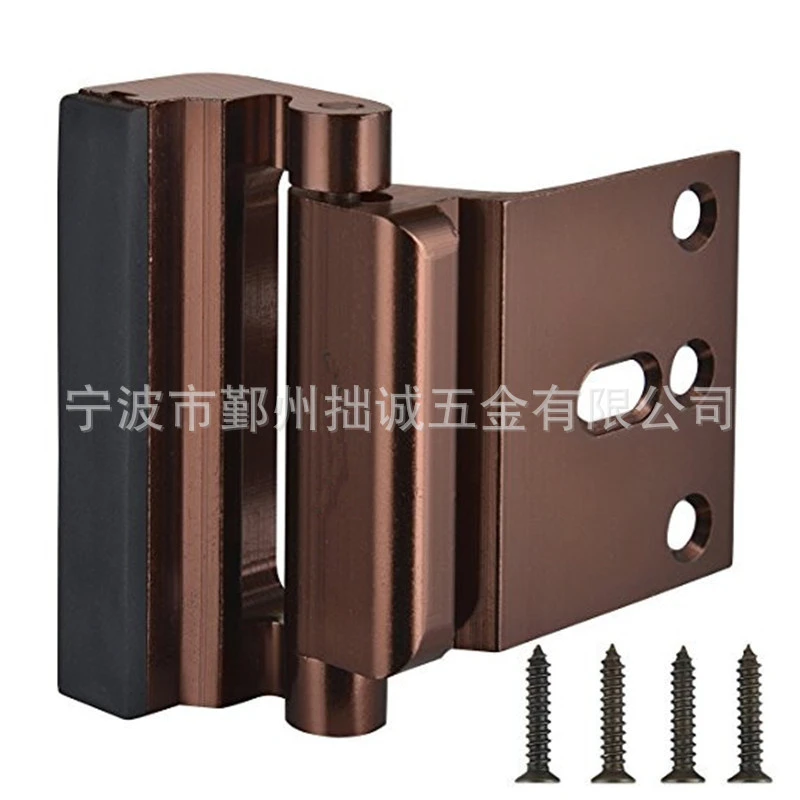 Door Lock Door Reinforcement Lock Aluminum Alloy Security Door Stopper Accessory