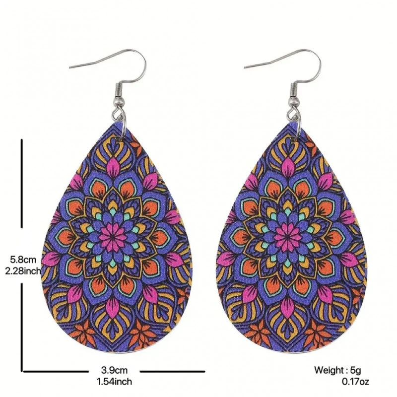 1 Pair Teardrop Dangle Earrings Bohemian Earrings Vintage Drop Earrings Women Earrings