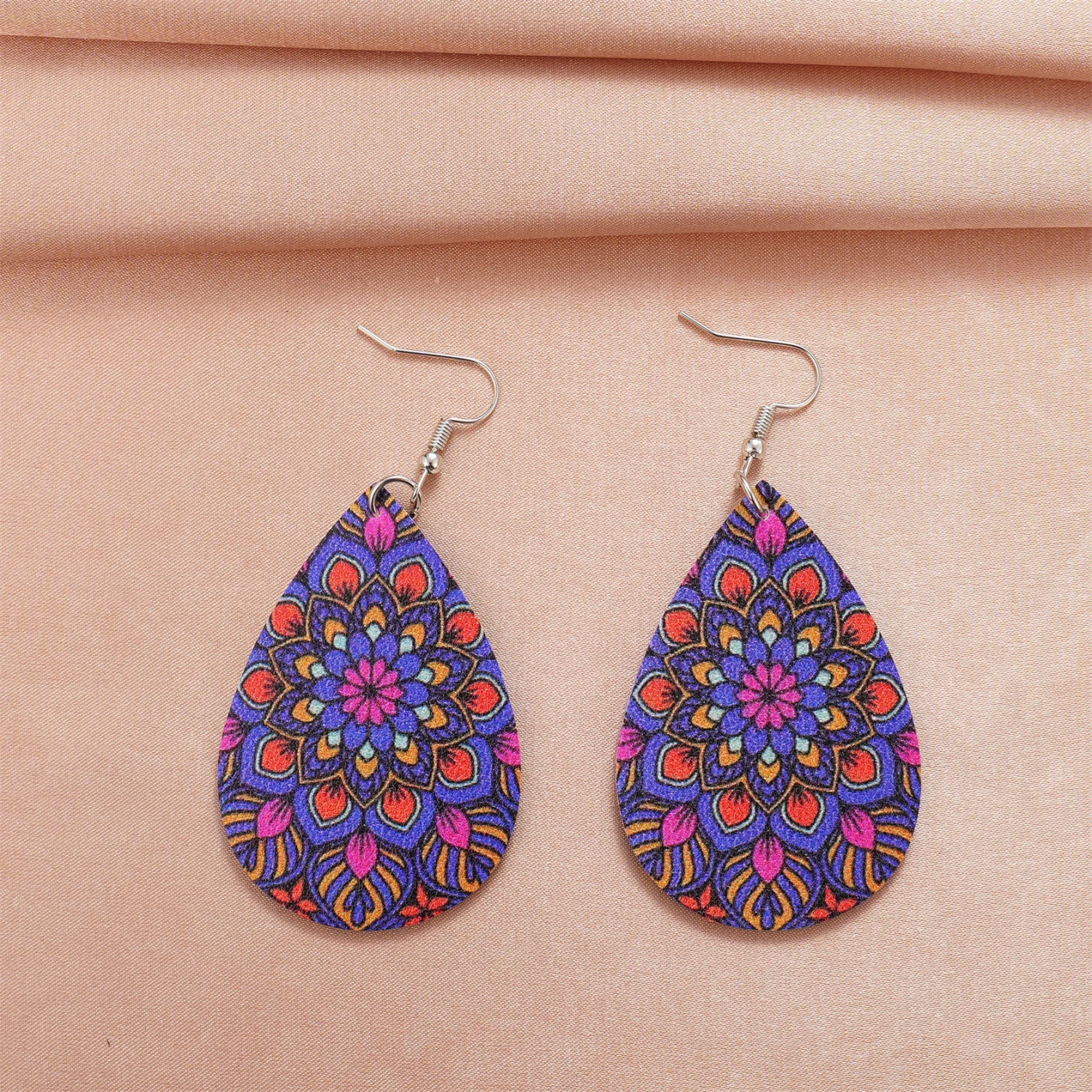 1 Pair Teardrop Dangle Earrings Bohemian Earrings Vintage Drop Earrings Women Earrings
