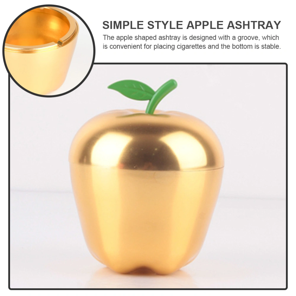 Simple Style Apple Ashtray Creative Cigarette Butt Holder Alloy Craft Ashtray Holder