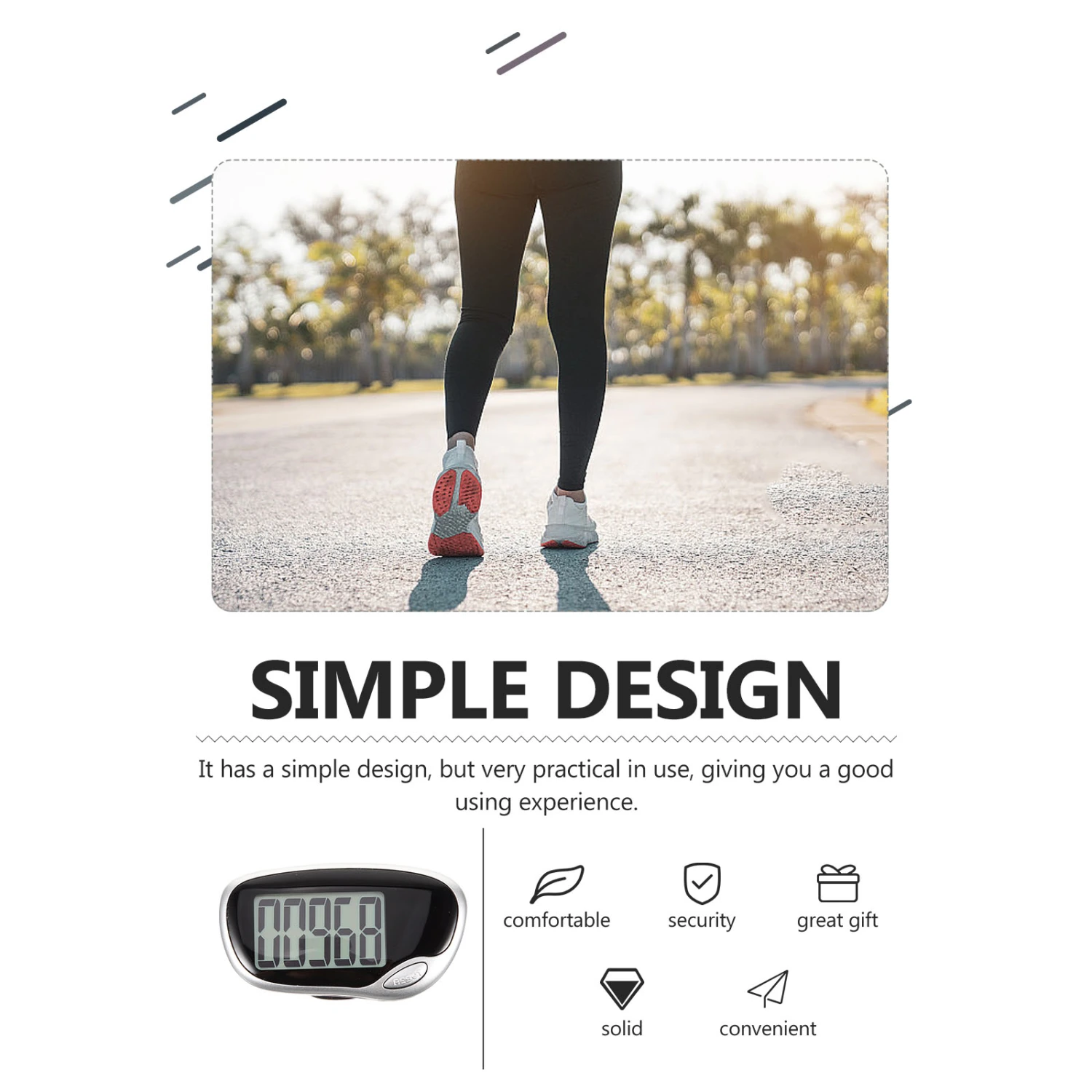 Creative Walking Counter Portable Pedometer Professional Step Counter Running Walking Counter