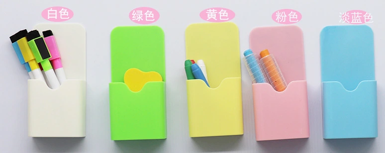 3Pcs Magnetic Pen Holder Whiteboard Magnetic Box Stationery Holder Storage Box Organizer