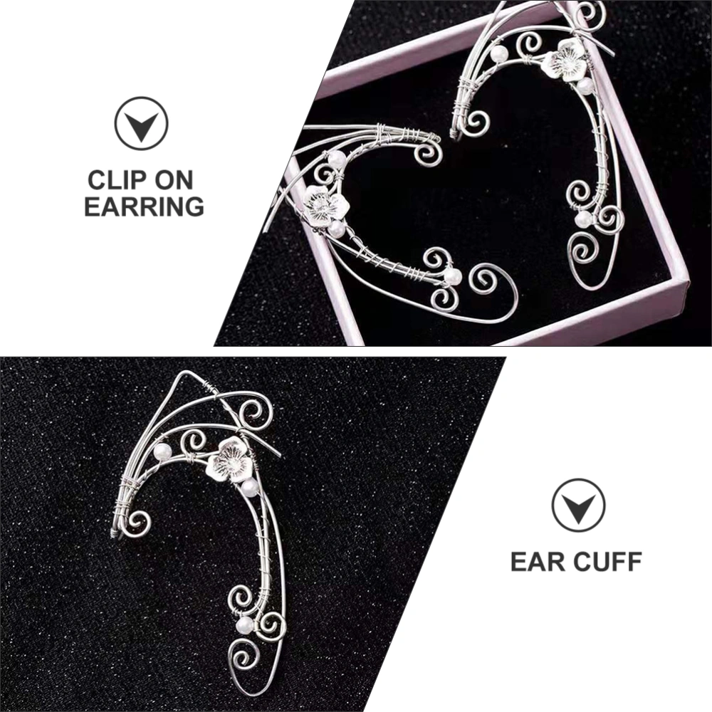 2Pcs Elf Ear Cuffs Ear Hook Vintage Ear Cuffs Jewelry Gift for Women Teen Girls