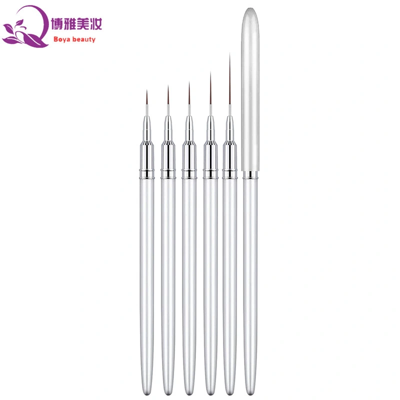 5pcs Nail Drawing Brushes Nail Art Brush Nail Gel Brush Pen DIY Nail Art Tool for Nail Art Design