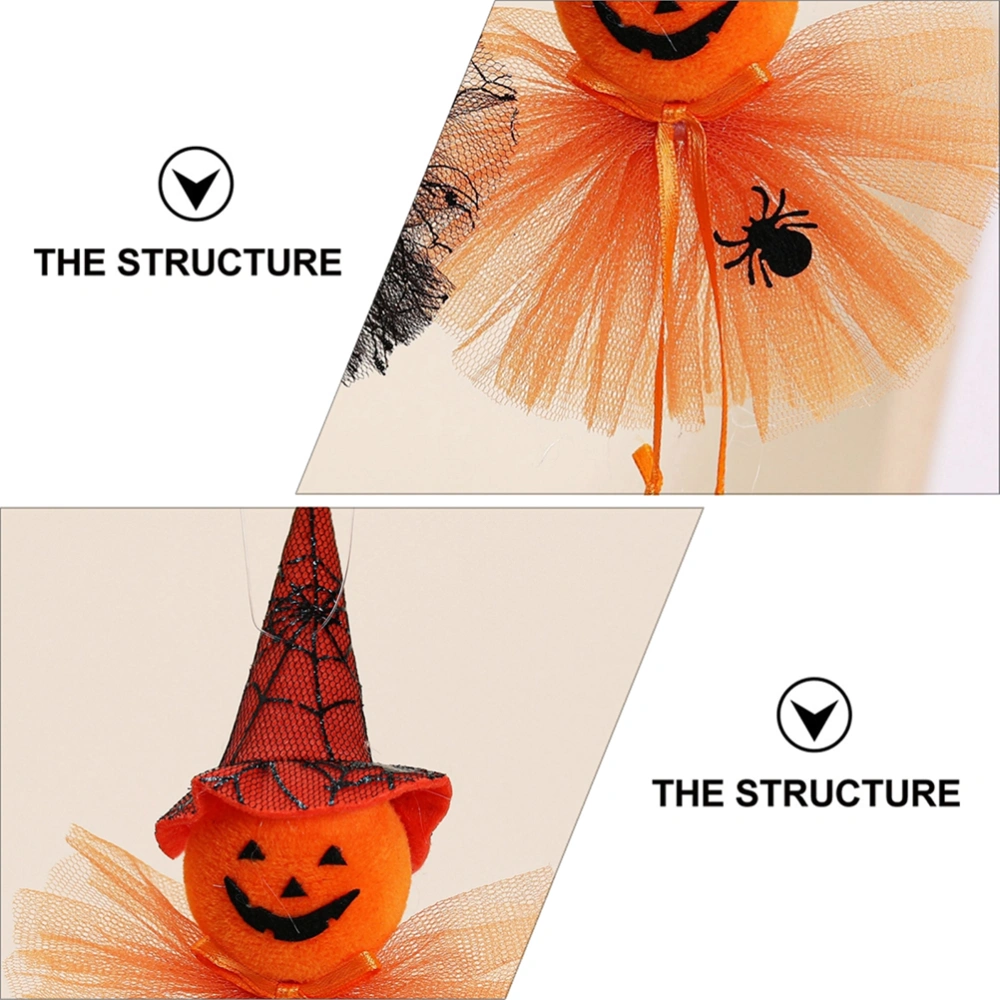 1 Set 3Pcs Halloween Party Bell Pendants Pumpkin Ghost Decors (Assorted Color)