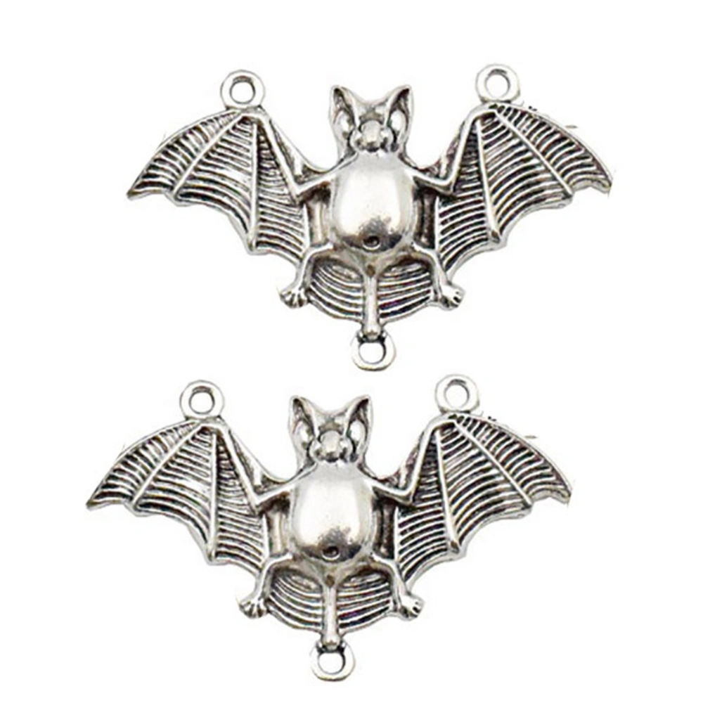 30pcs Retro Alloy Pendant Bat Charms DIY Jewelry Accessories for Necklace Bracelet (Mixed Styles)