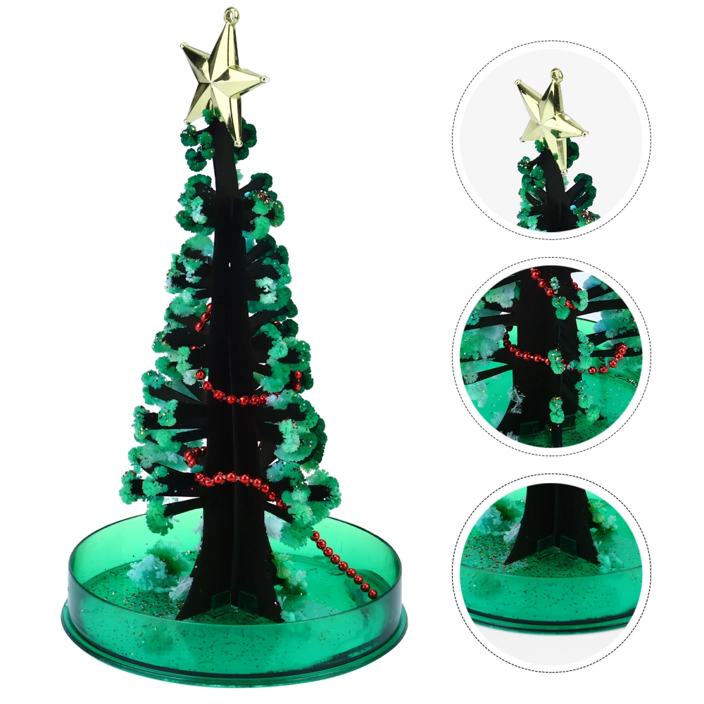 1Pc Paper Christmas Tree Growing Tree Toy Creative Desktop Decompression Toy