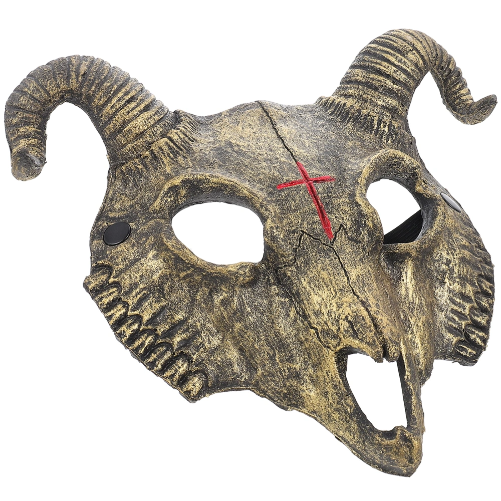 Halloween Horror Mask Party Cosplay Costume PU Goat Mask Halloween Ornament