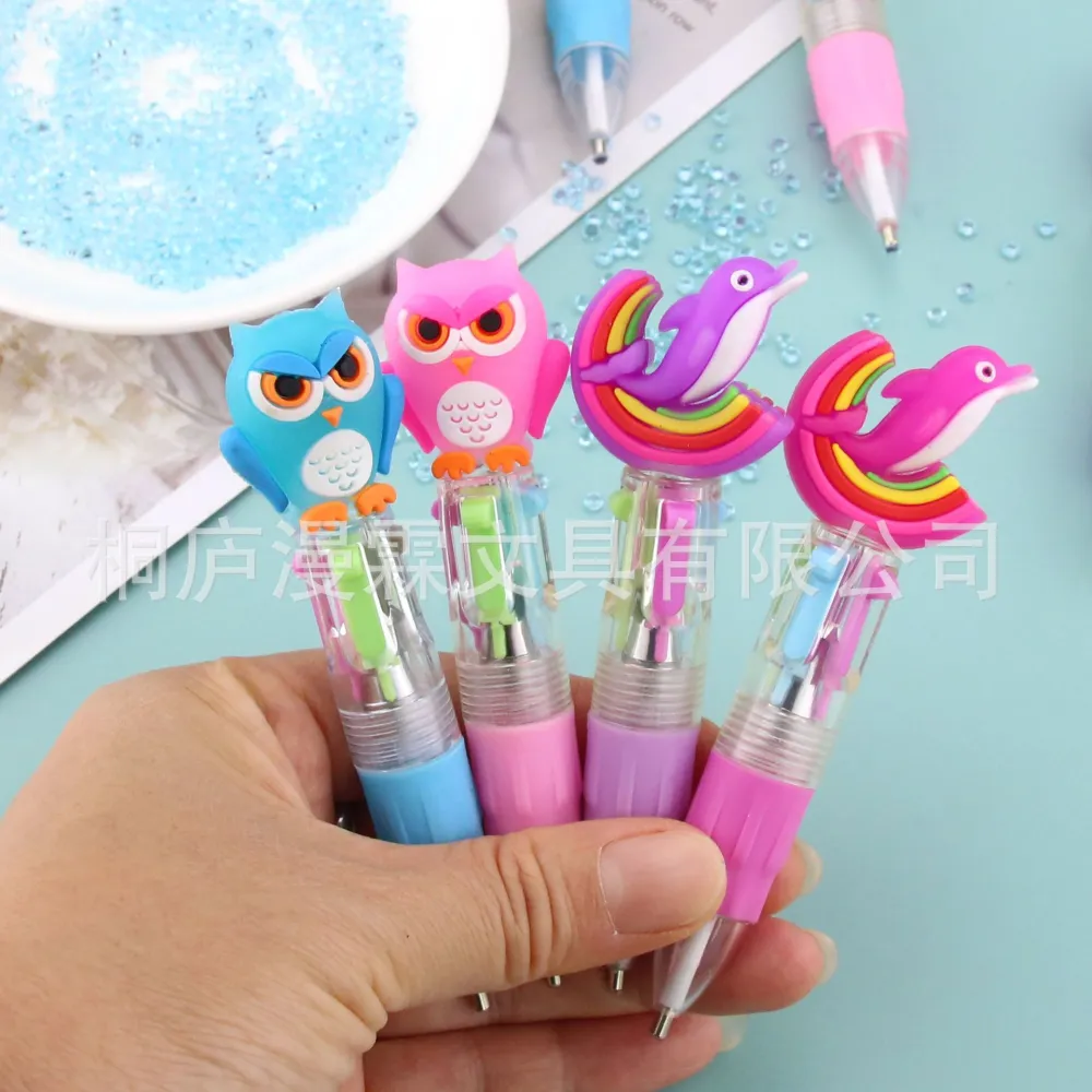 4Pcs Plastic Diamond Drawing Pens Diamond Picking Pens Animal Shaped Diamond Drilling Pens