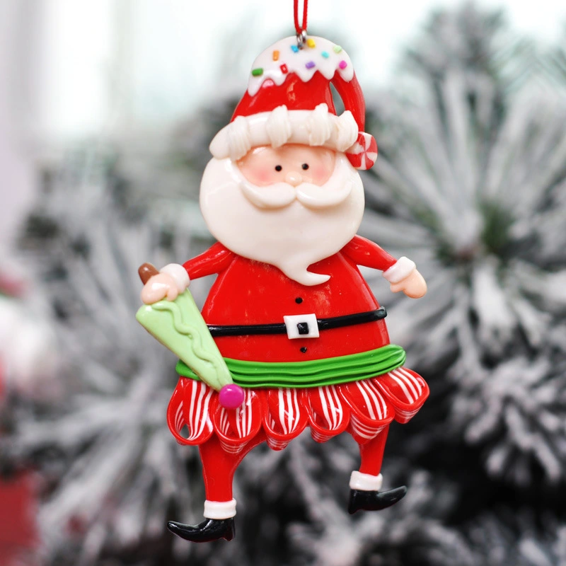 Christmas Tree Hanging Decoration Lovely Santa Claus Hanging Ornament Xmas Party Favor