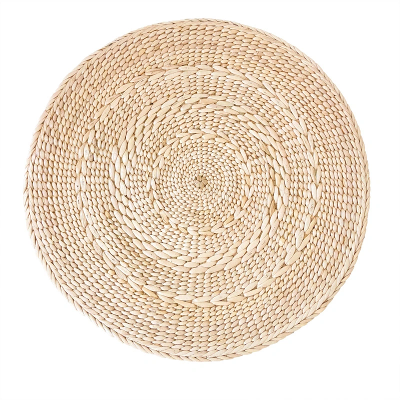 Japanese Traditional Cushion Round Braided Cushion Straw Woven Seat Cushion Round Mat