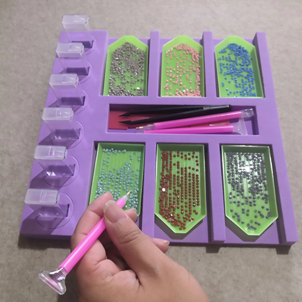1 Set Diamond Drawing Tools Diamond Dotting Trays DIY Diamond Organizer