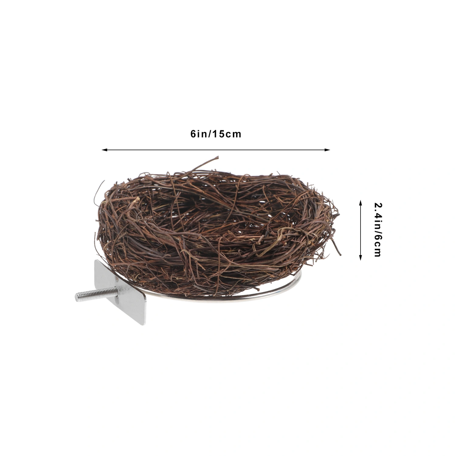 Bird Nest Rattan Woven Parrot Breeding Nest Bed Handwoven Bird Sleeping House
