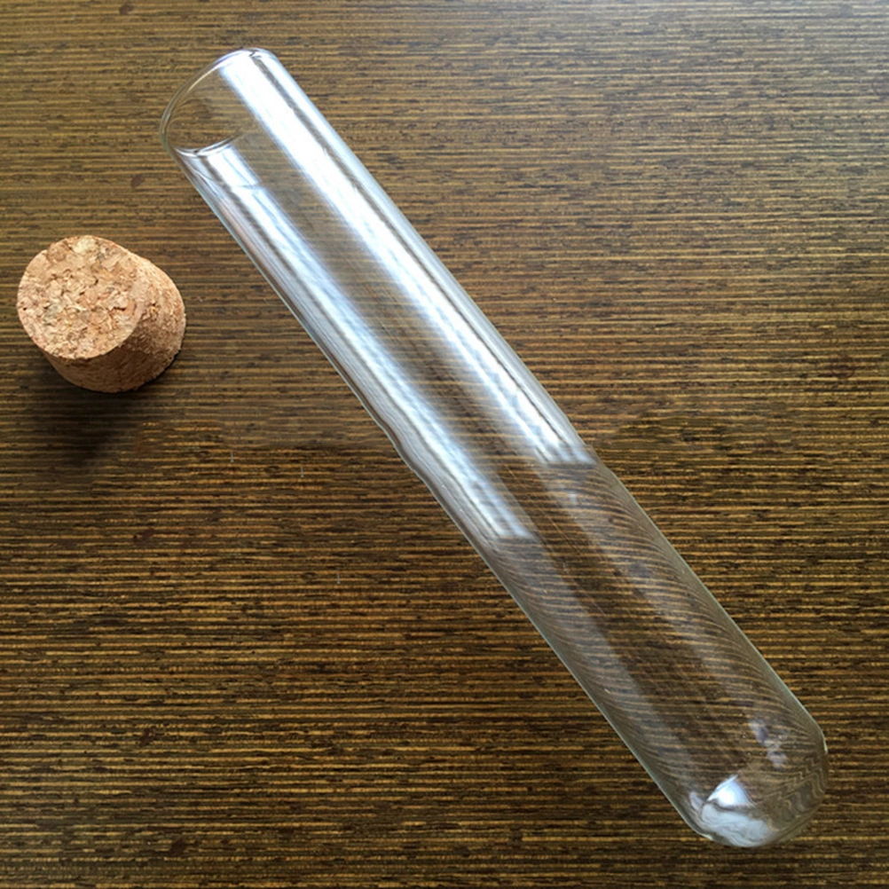 15pcs 15*100mm Hard Plastic Test Tube Cork Release Tube Sealed Tube Pin Tubes with Wooden Plugs and 3 Clips