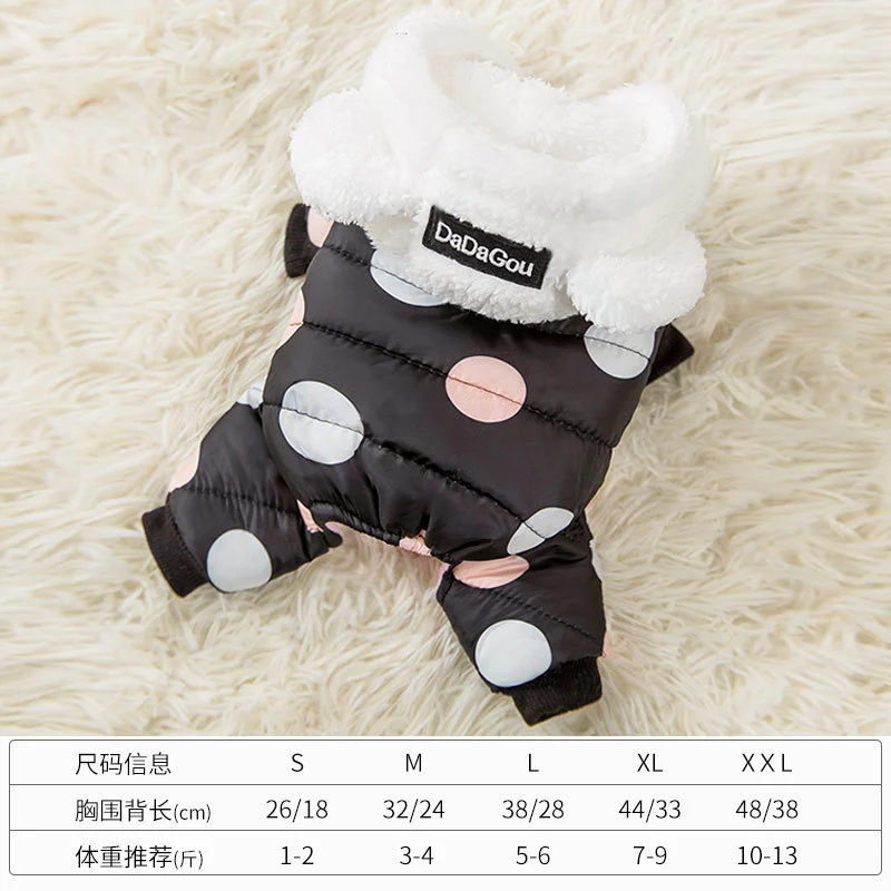 Dog Warm Coat Dog Jacket Warm Dog Vest Cold Weather Pet Apparel Thickened Warm Jacket