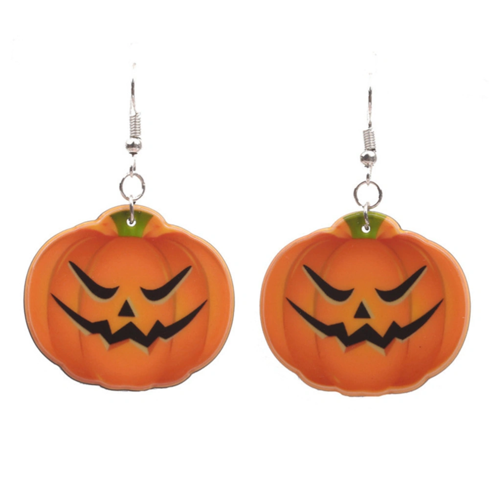 1 Pairs Halloween Hook Earrings Funny Pumpkin Drop Dangle Earring Costume Festival Ear Jewelry for Women Girls