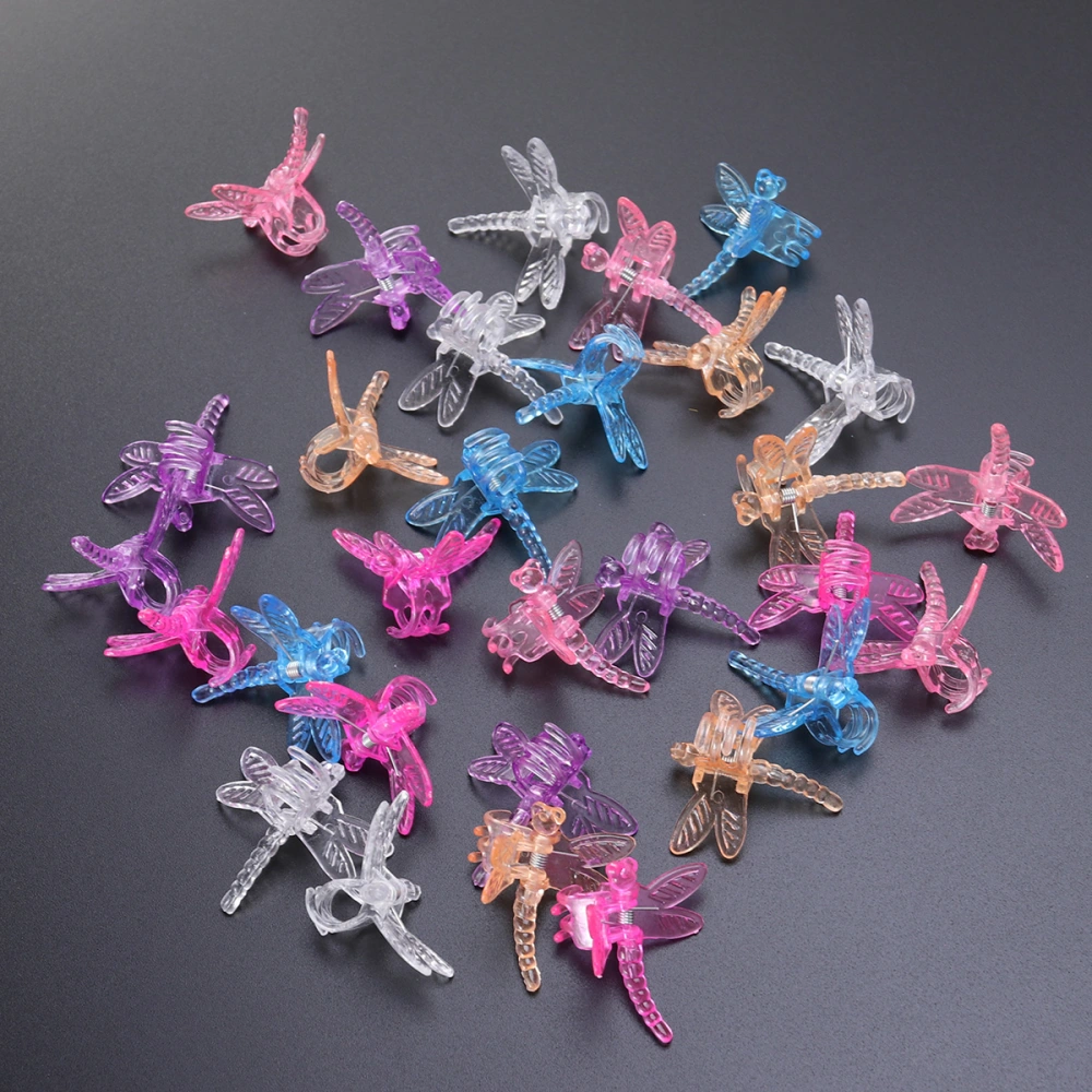 90pcs Orchid Clips Garden Vine Fixed Clips Garden Grafting Clip Creative Plastic Fixed Clips (30 Clips 30 Ladybird Clips 30 Dragonfly Clips)