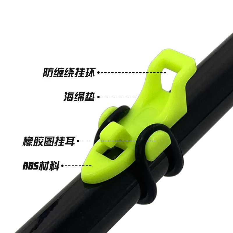 20 Sets Fishing Bait Hooks Keeper Plastic Fishing Fixed Hook Fishing Hook Holder Rod Hook Keeper